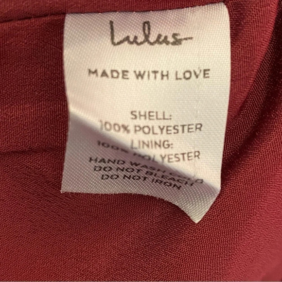 Lulus Believe It or Knot Wine Red Long
Sleeve Tie-Front Skater Dress - Picture 7 of 7